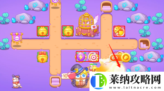保衛(wèi)蘿卜4阿波與魔法寶藏第57關(guān)通關(guān)攻略
