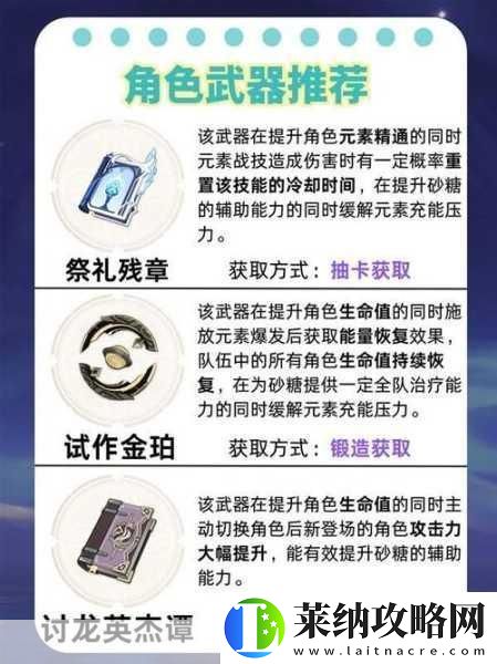 砂糖裝備全攻略