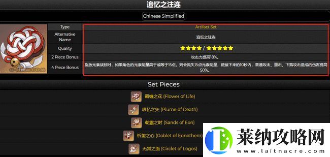 原神3.3新圣遺物套裝情報(bào)一覽