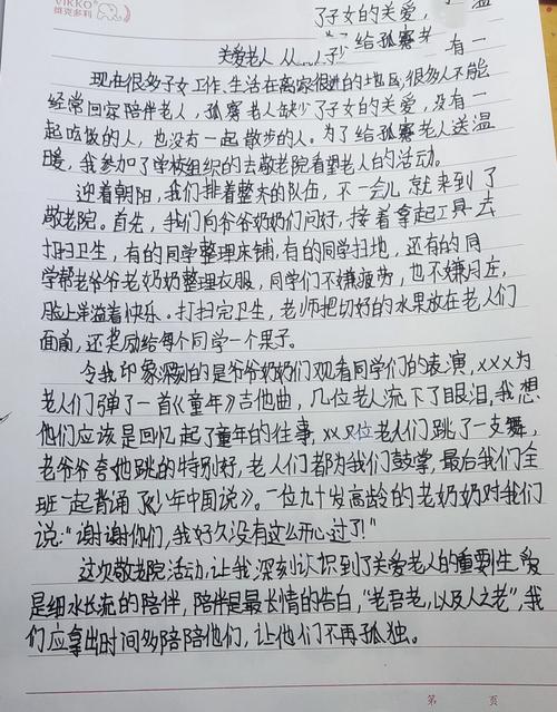 三個?；ㄎ繂栶B老院老人作文