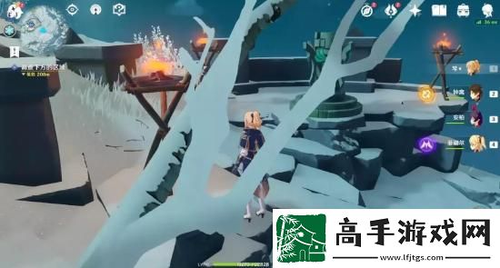 原神雪山山頂怎么上去