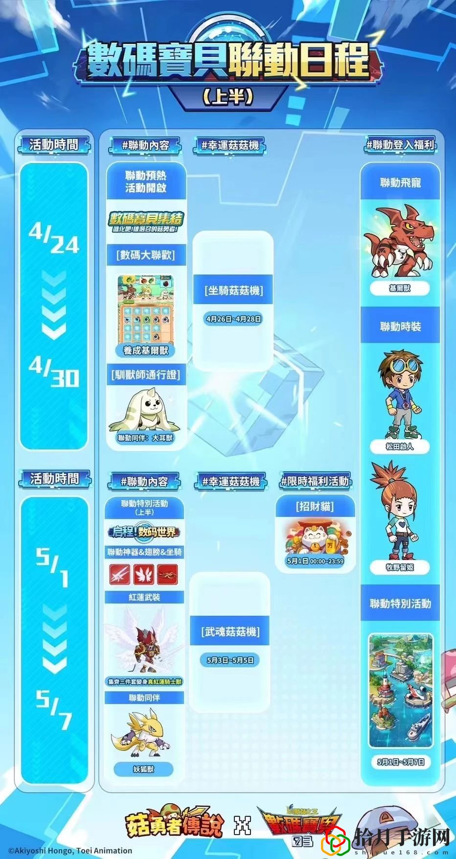 臺服數(shù)碼寶貝活動聯(lián)動日程分享 獲取額外的獎勵和驚喜